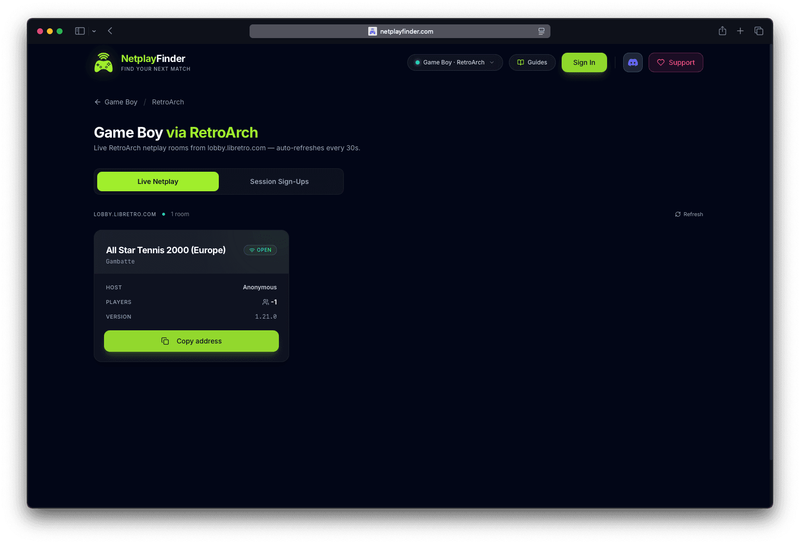 Screenshot 1 of NetplayFinder