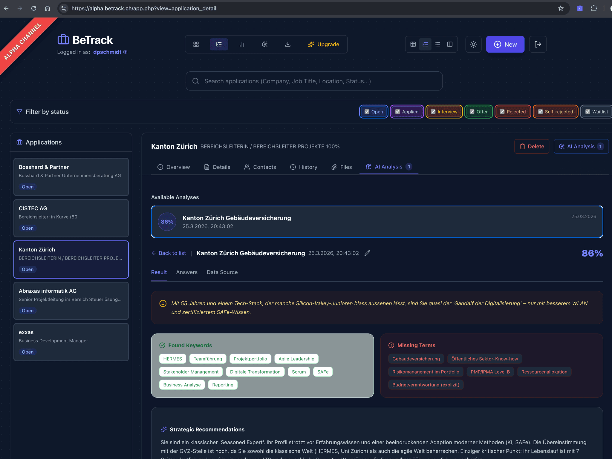 Screenshot 1 of BeTrack