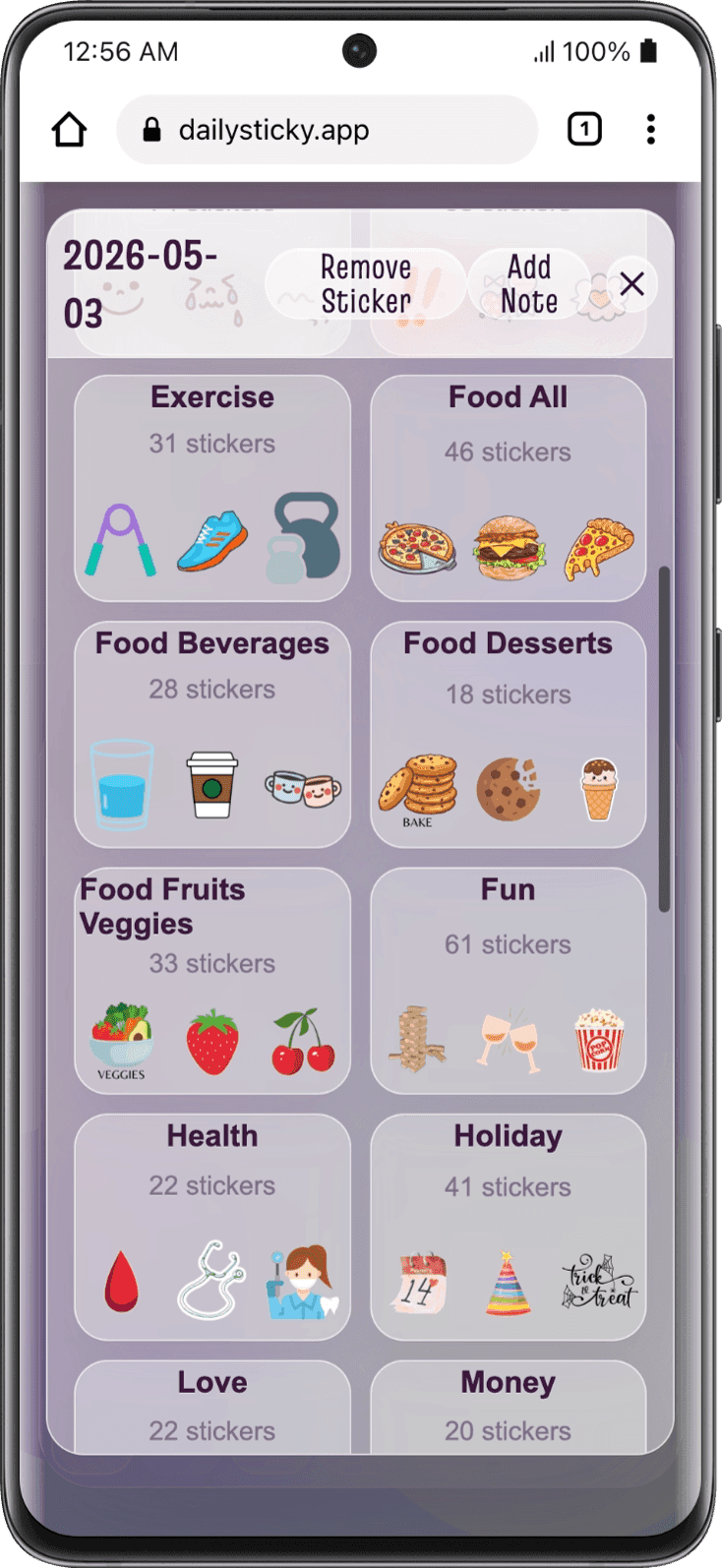 Screenshot 3 of Daily Sticky