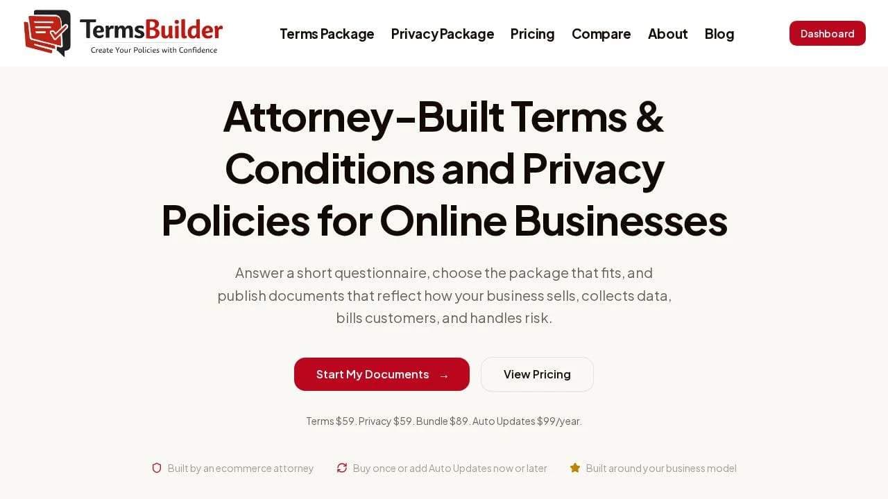 Screenshot 1 of TermsBuilder