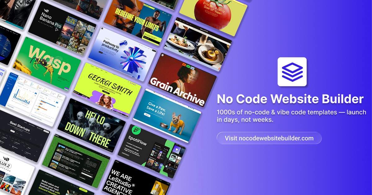 Screenshot 1 of No Code Website Builder