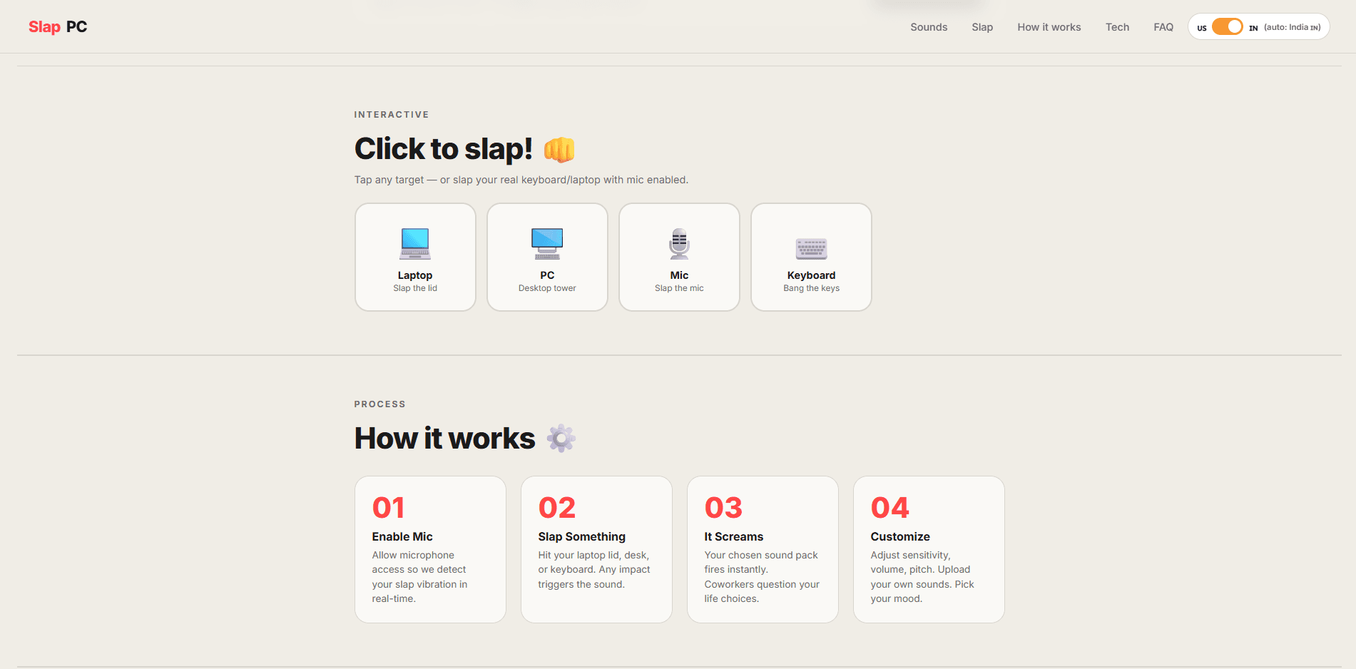 Screenshot 3 of SlapPC