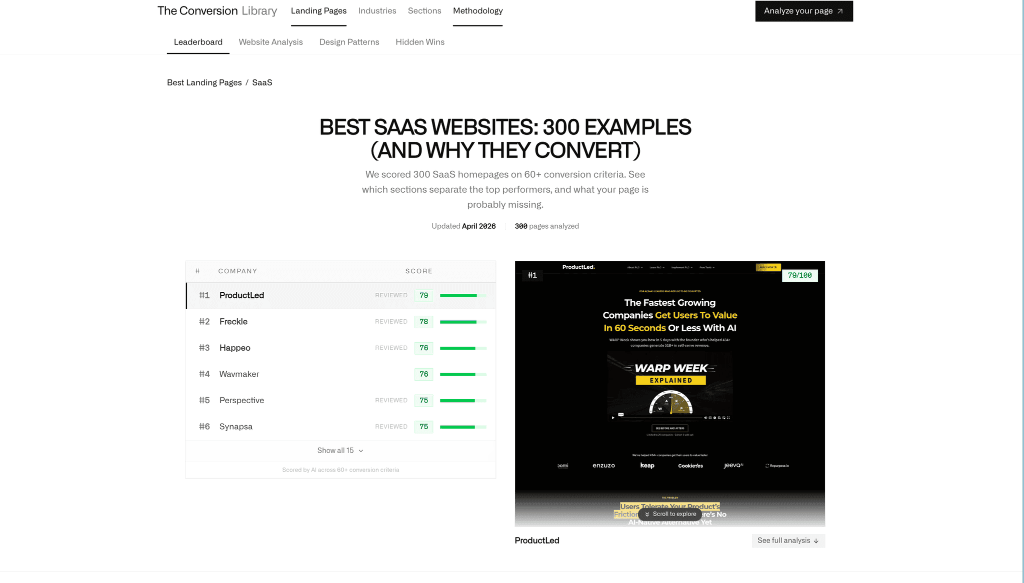 Screenshot 3 of Landing Page Analyzer