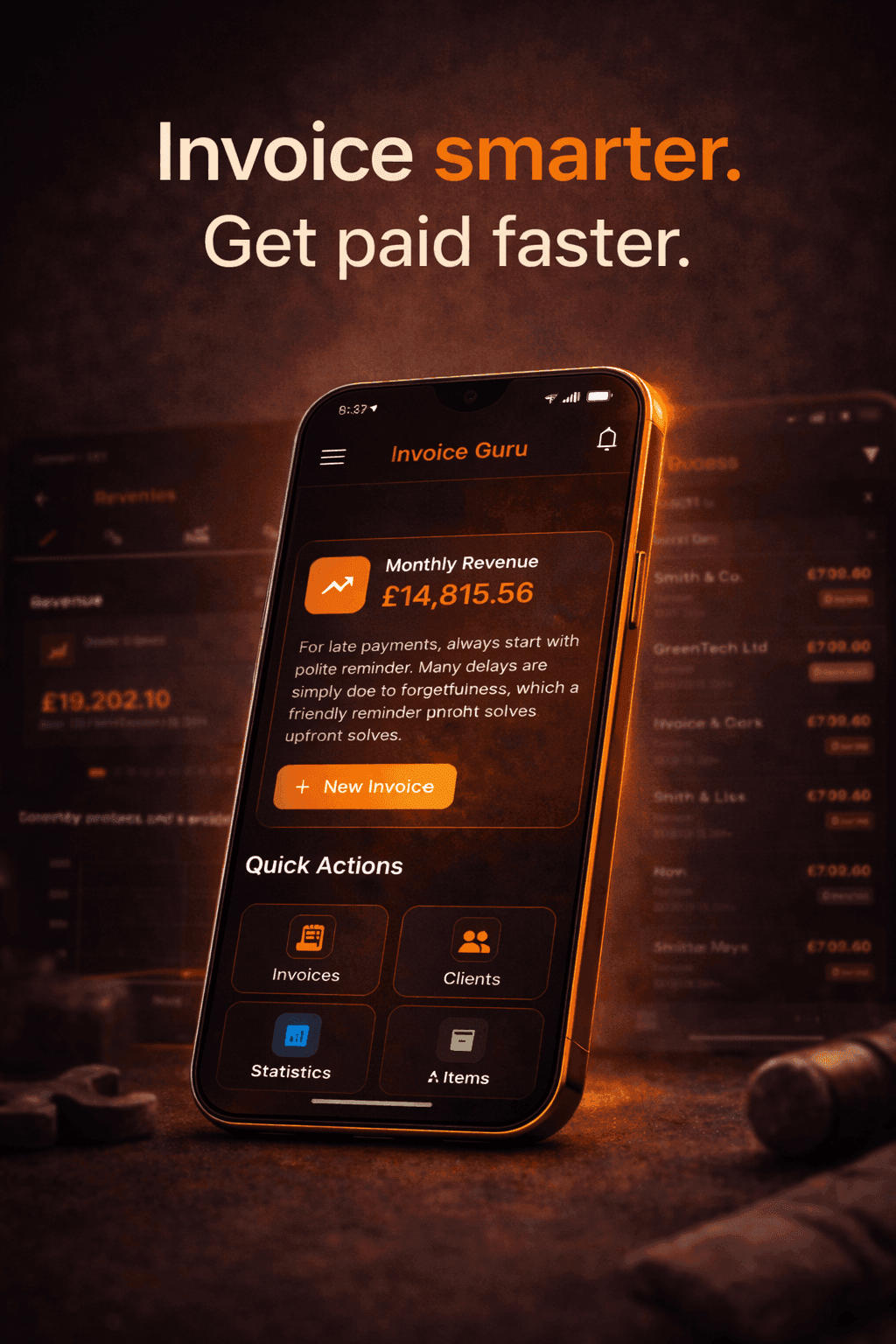 Screenshot 1 of Invoice Guru