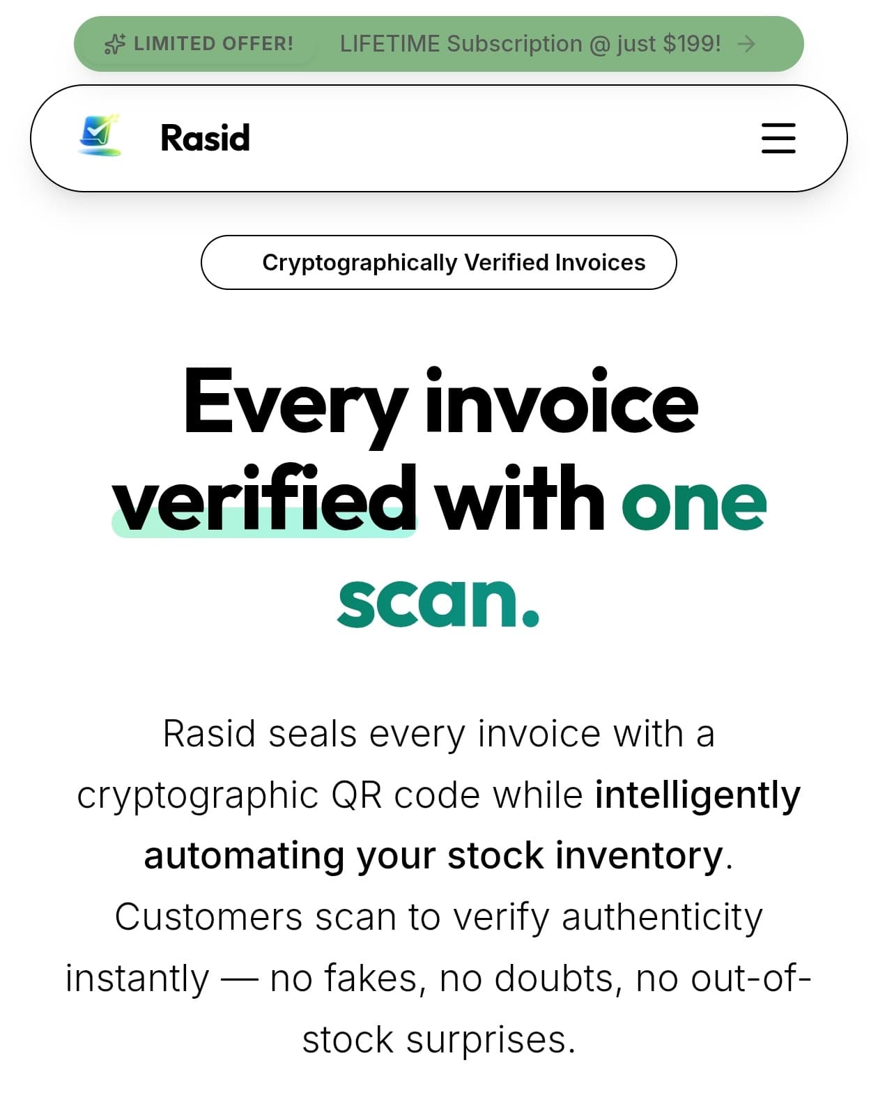 Rasid — Smart Invoice Platform