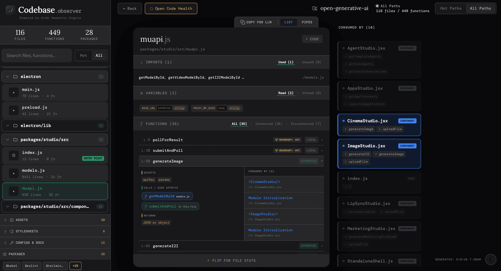 Screenshot 2 of Codebase.Observer