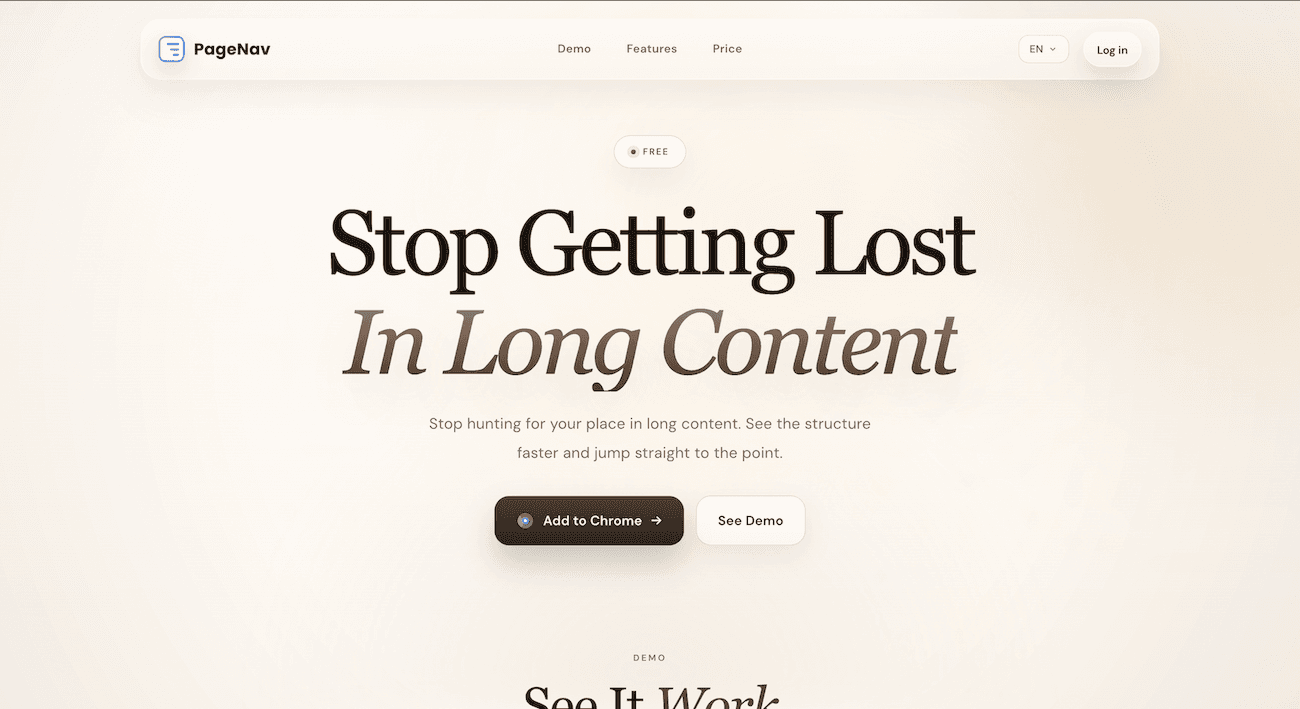 Screenshot 2 of PageNav