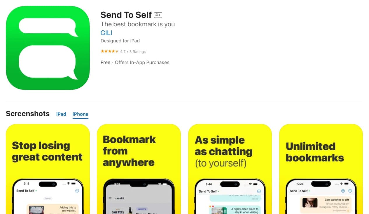 Screenshot 4 of Send to Self 