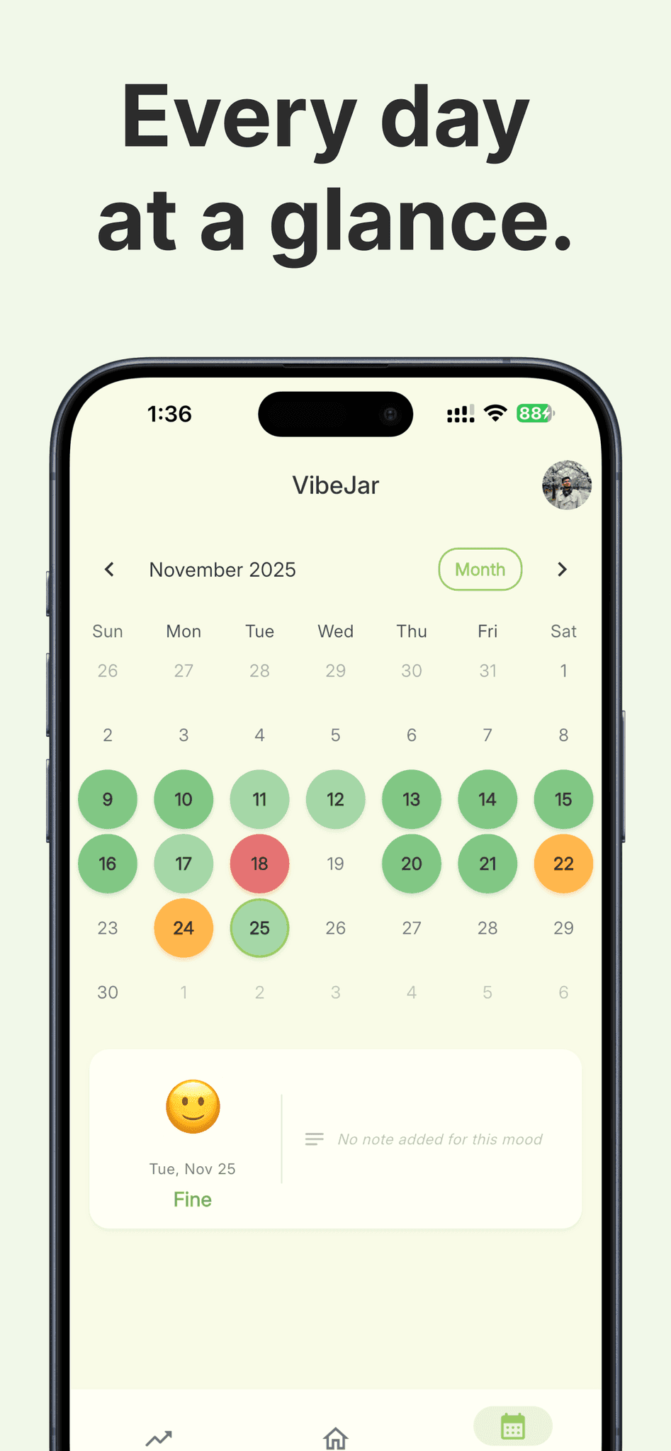 Screenshot 4 of VibeJar - Mood Tracker and Journal