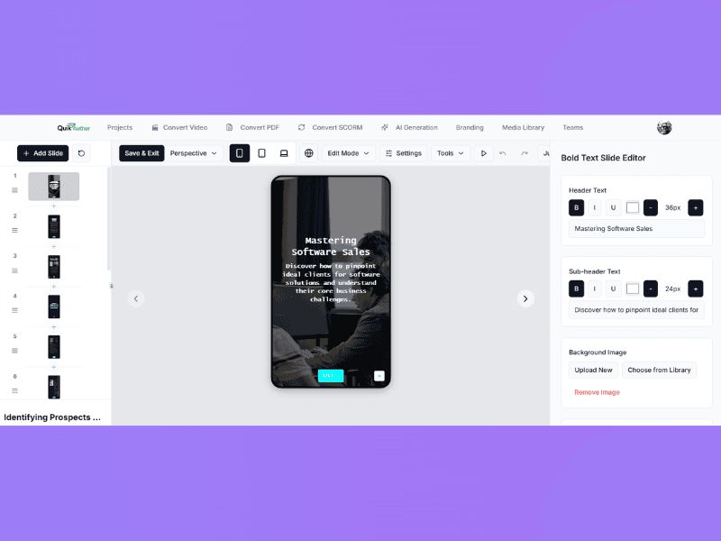 Screenshot 3 of QuikAuthor