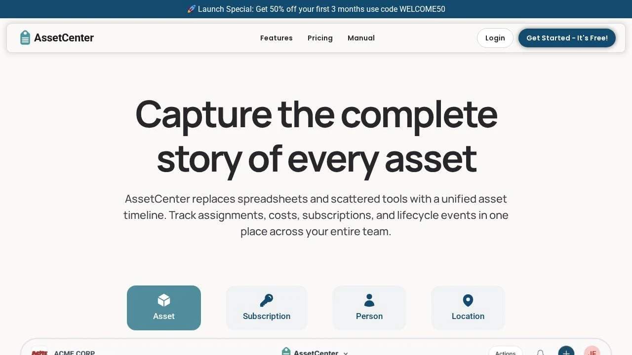 Screenshot 1 of AssetCenter