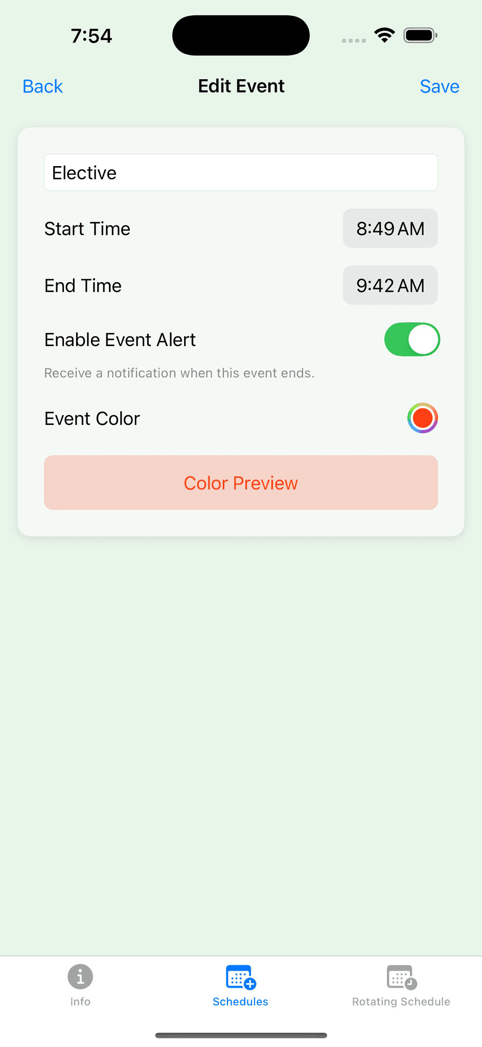 Screenshot 6 of iSchedulEDU