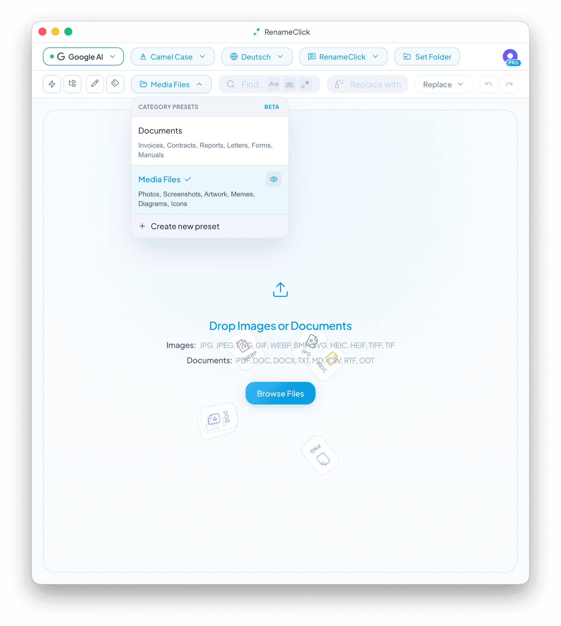 Screenshot 3 of RenameClick – Offline AI File Organizer