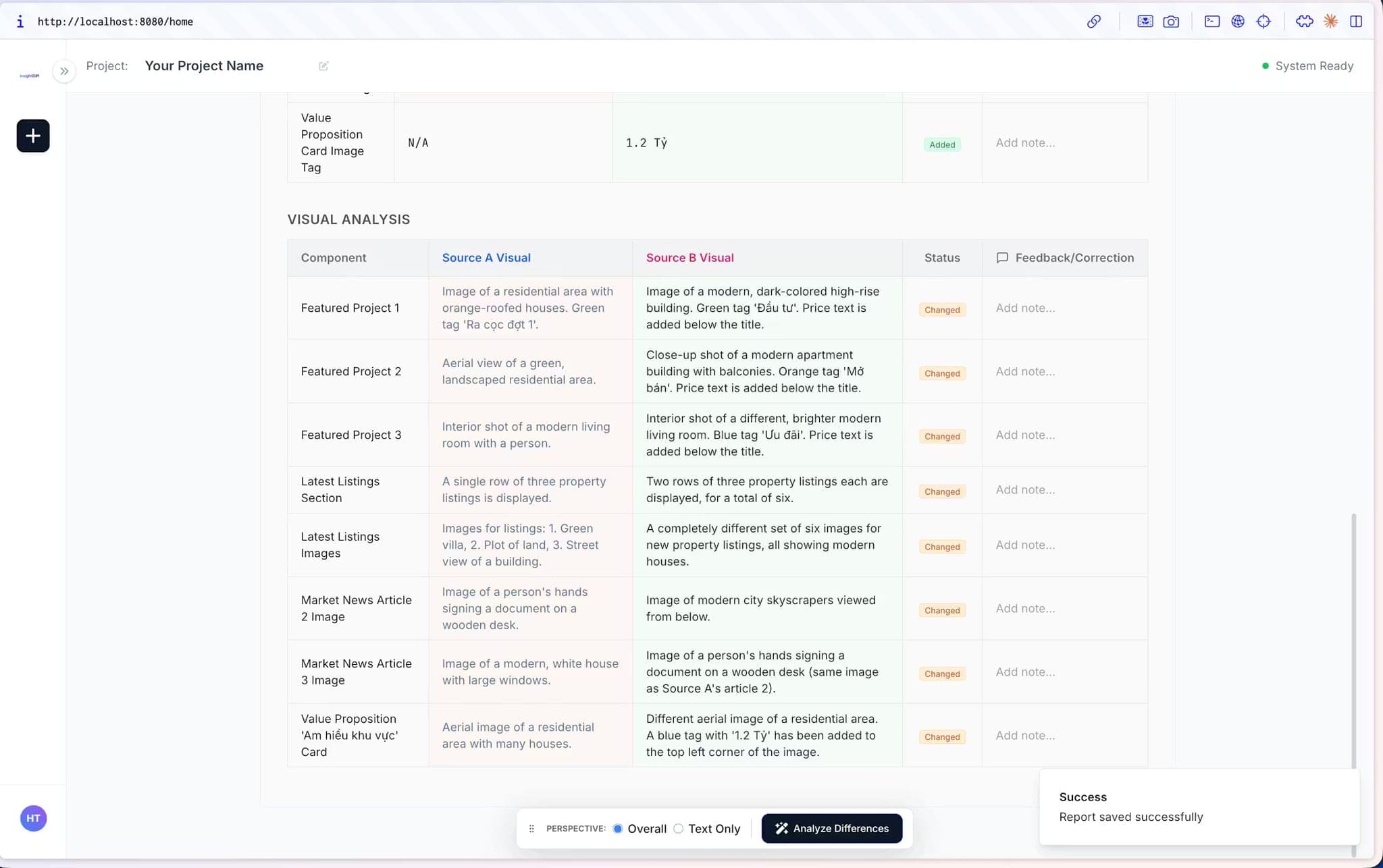 Screenshot 1 of insightDiff