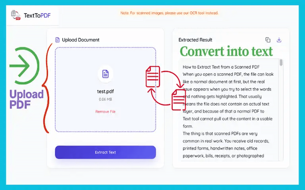 Screenshot 3 of Text to PDF Converter
