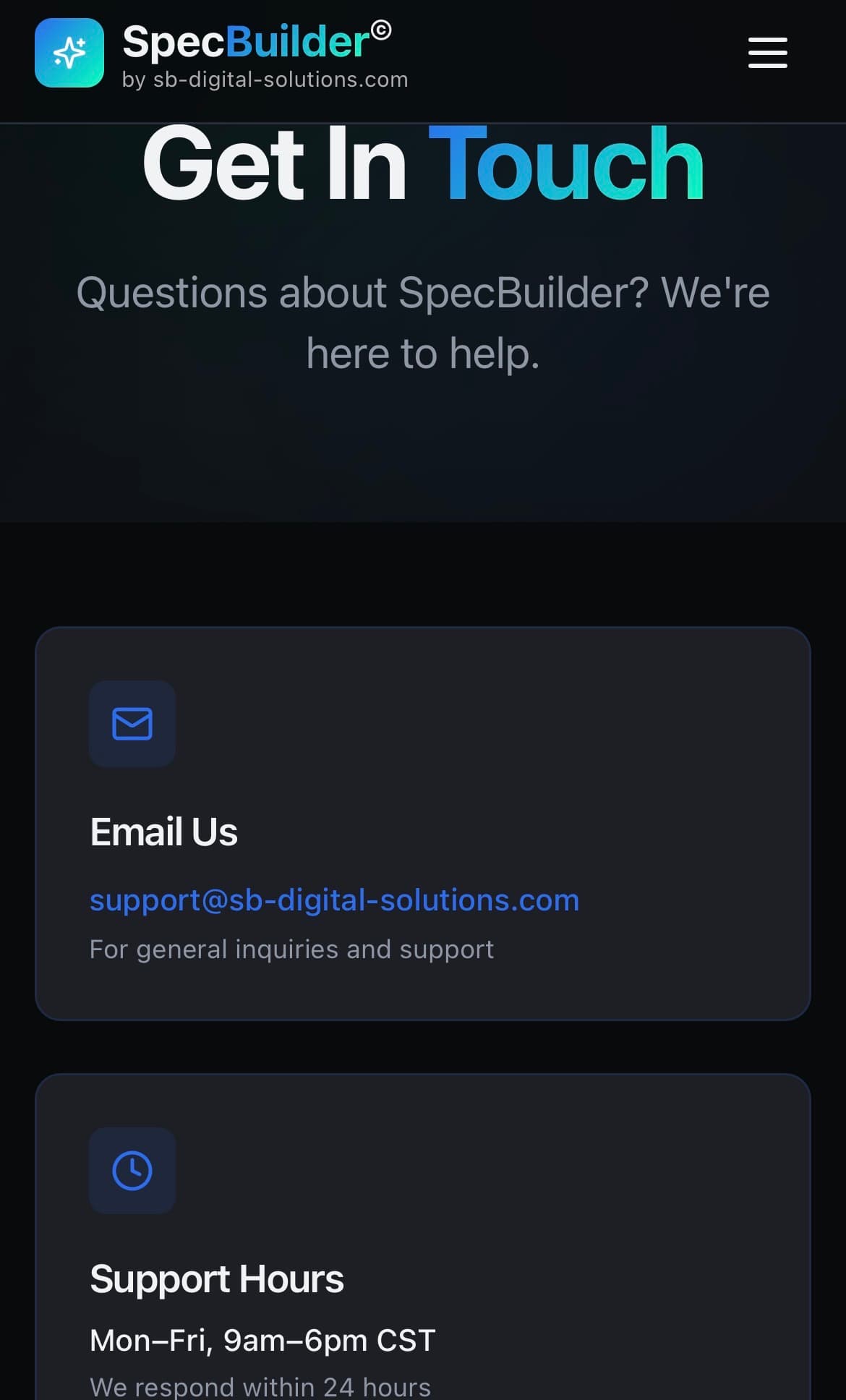 Screenshot 8 of SpecBuilder AI