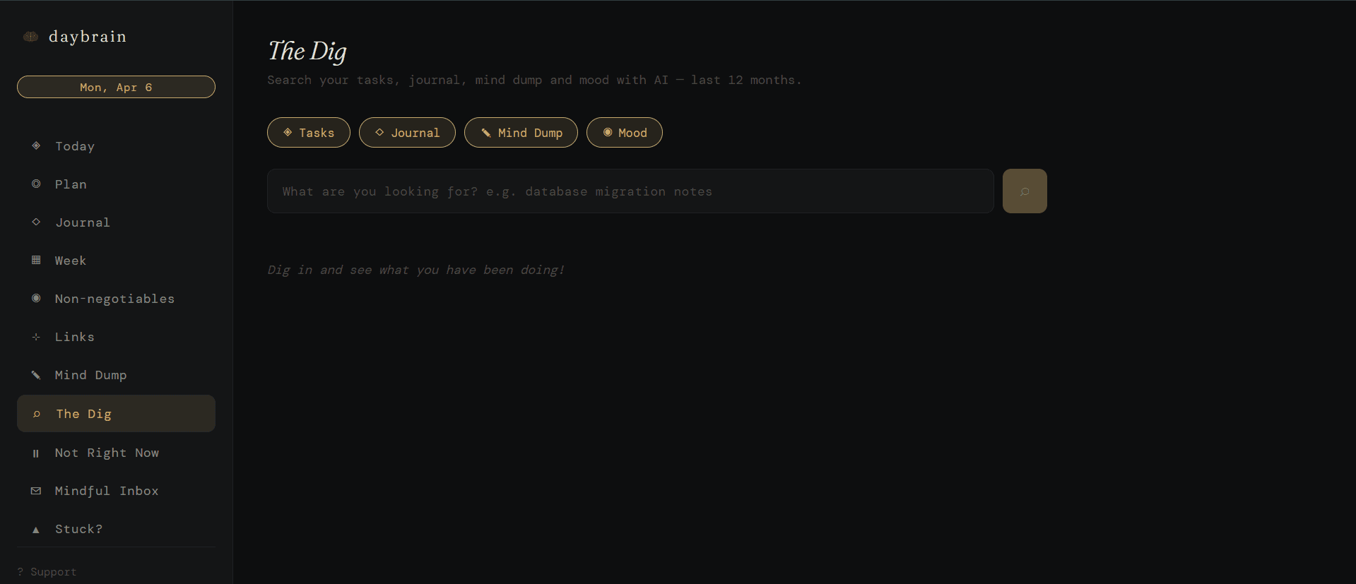 Screenshot 1 of DayBrain