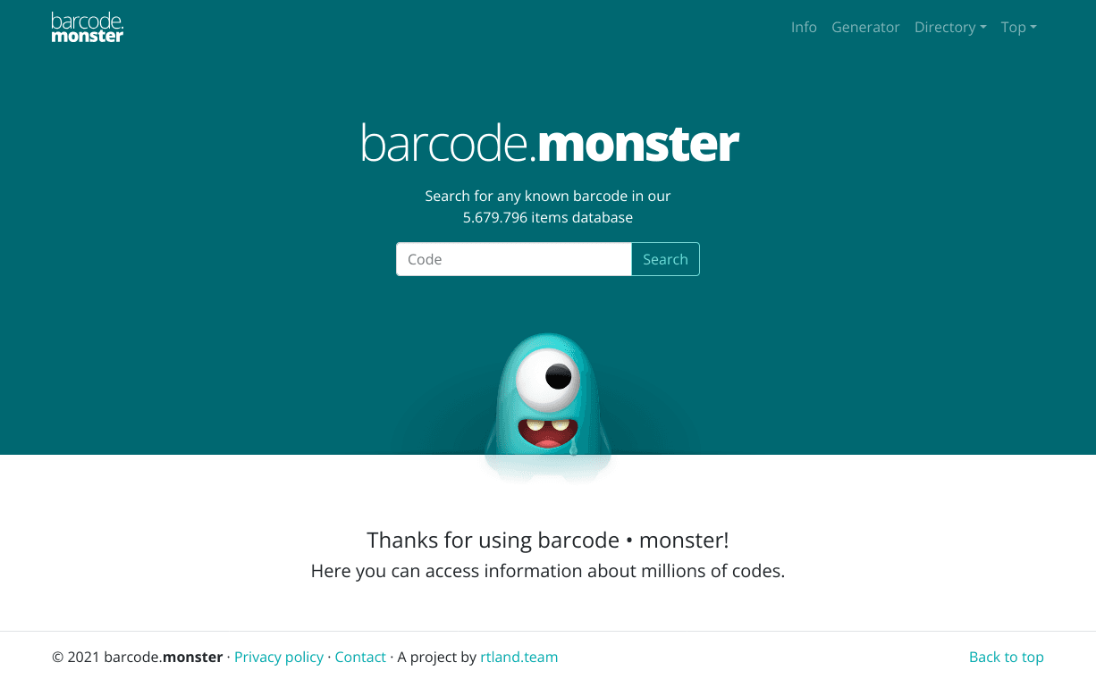 Screenshot 2 of barcode.monster