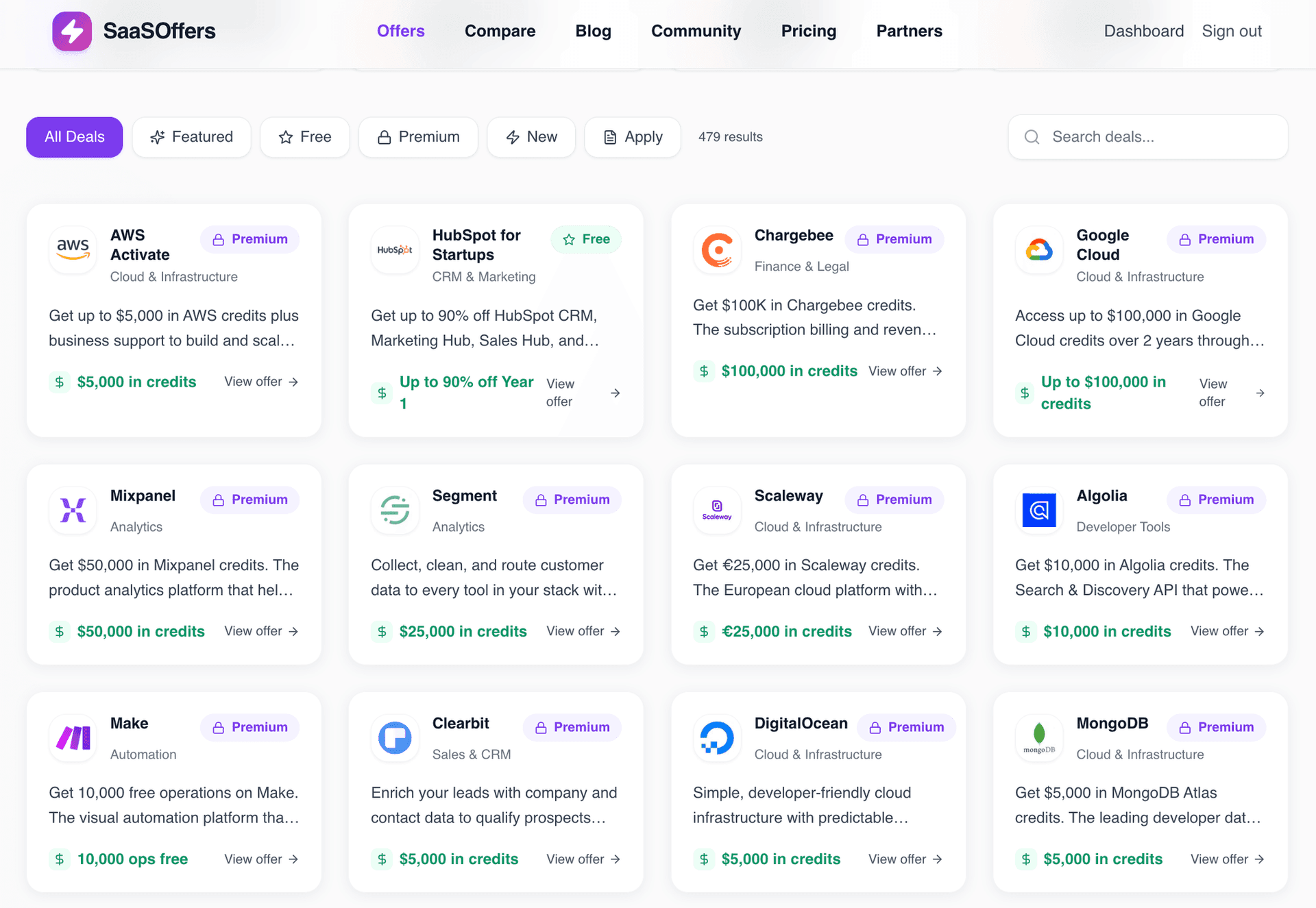 Screenshot 1 of SaaSOffers