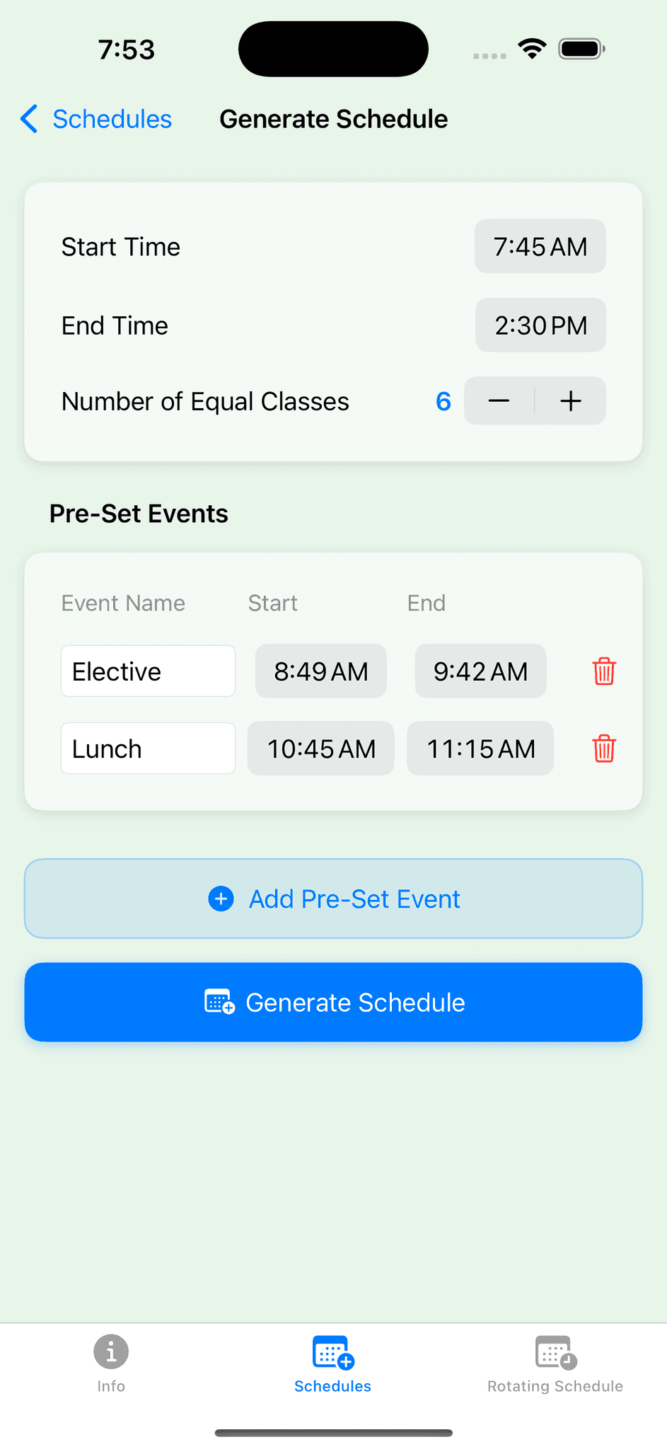 Screenshot 1 of iSchedulEDU
