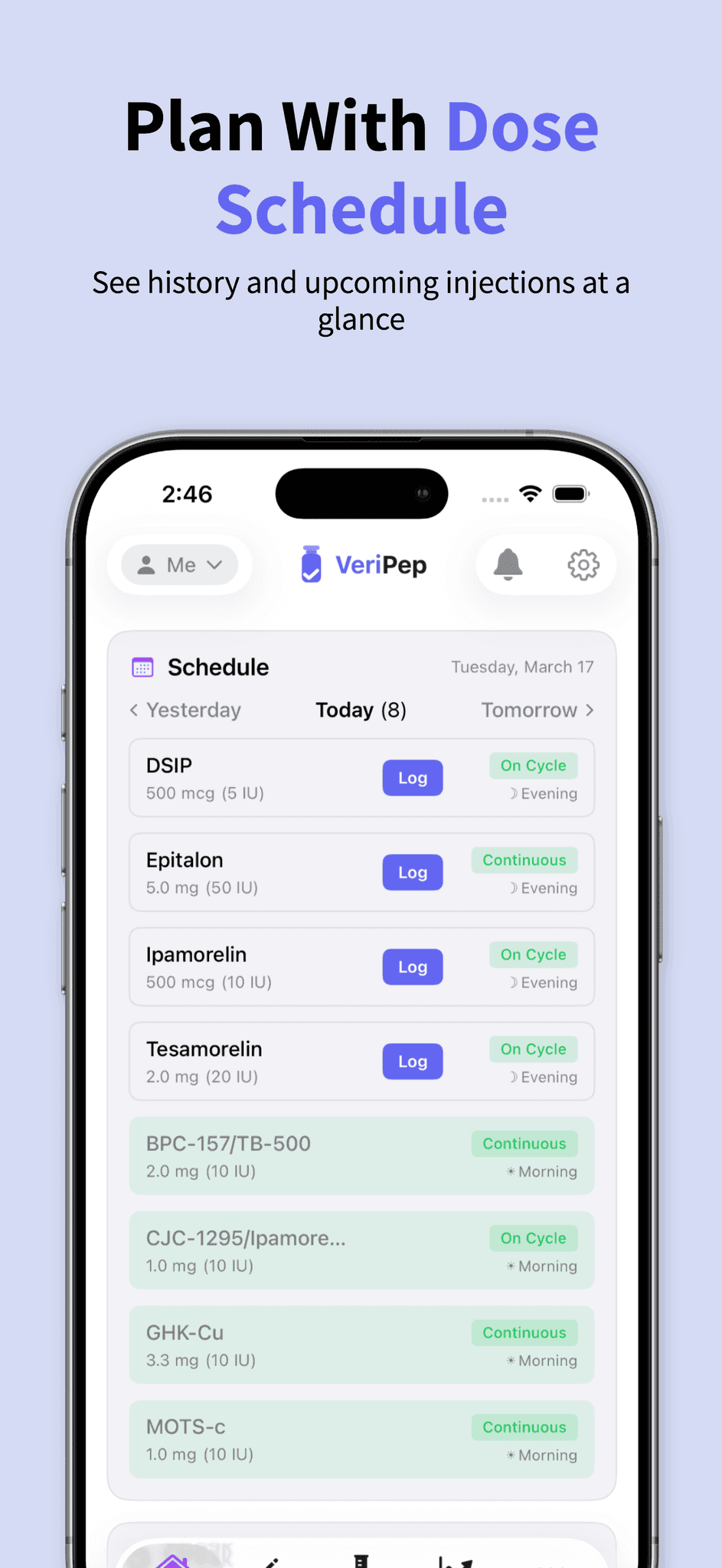Screenshot 7 of VeriPep Tracker