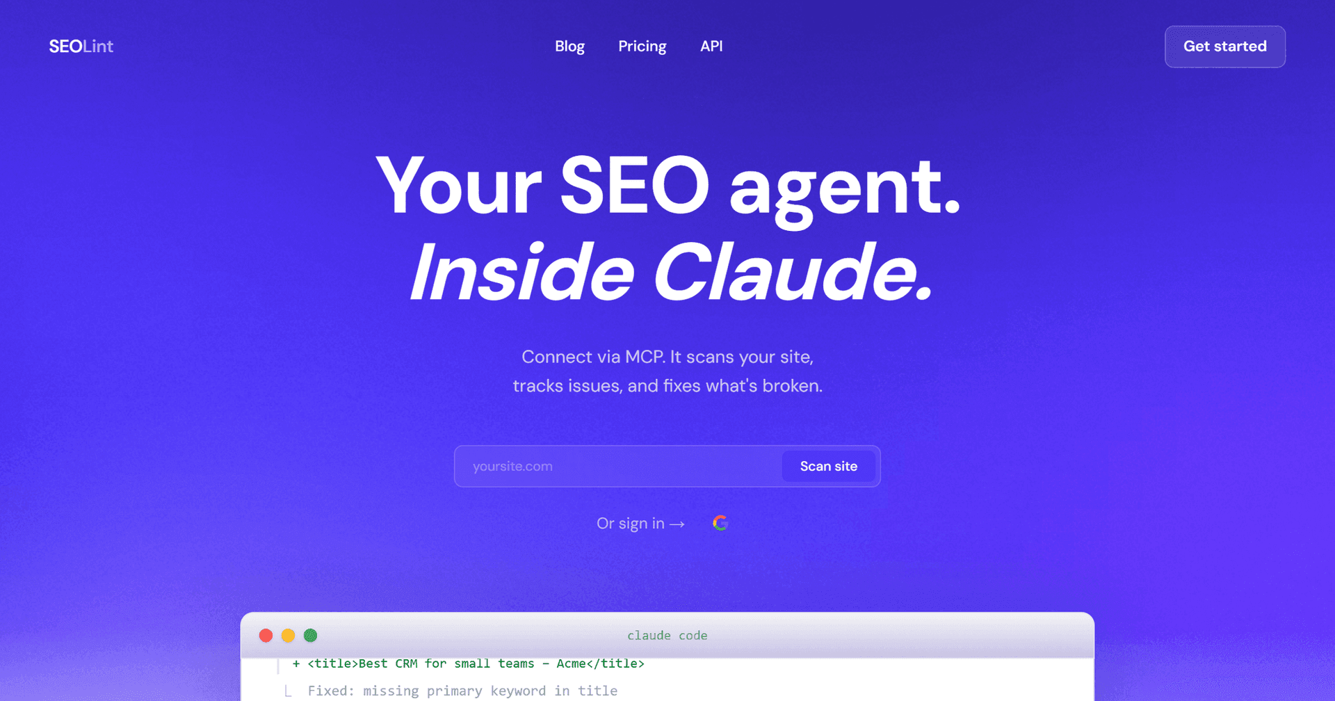 Screenshot 1 of SEOLint