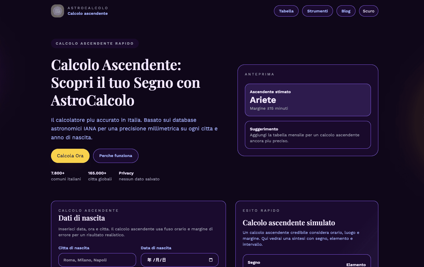 Screenshot 1 of AstroCalcolo