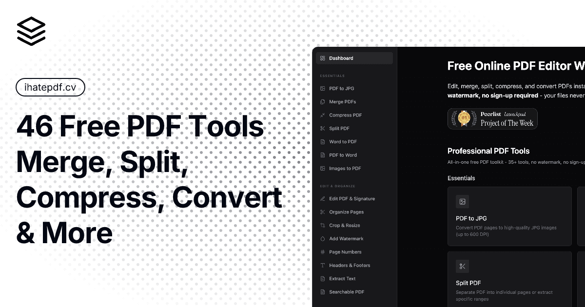 Screenshot 1 of ihatepdf.cv