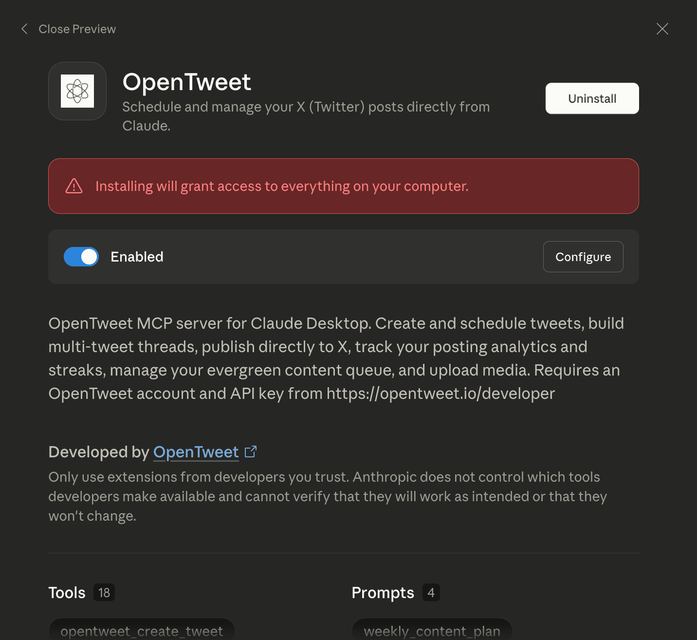 Screenshot 7 of OpenTweet
