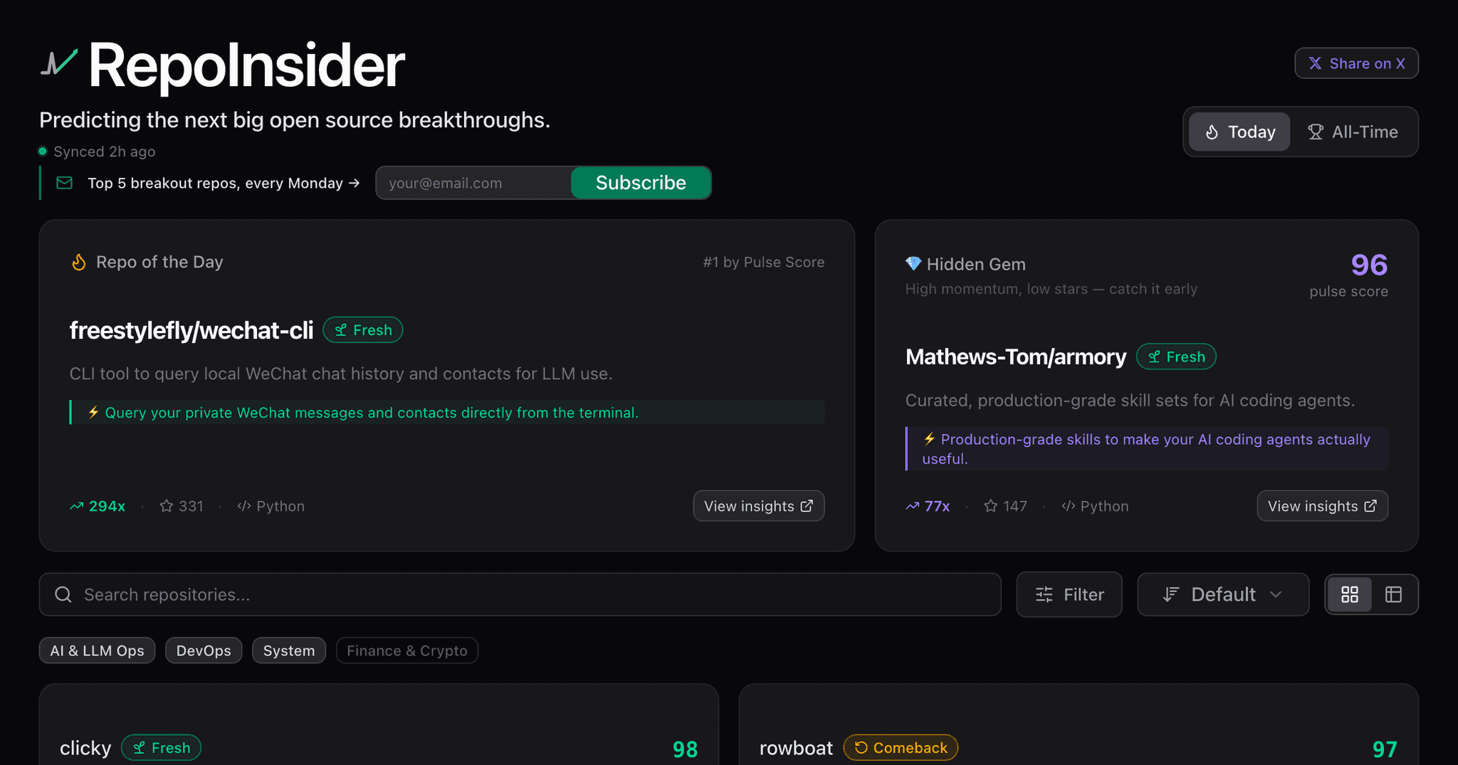 Screenshot 1 of RepoInsider