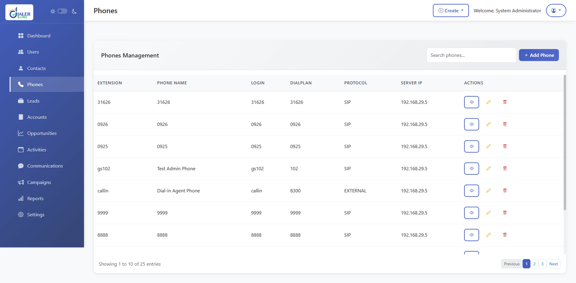 Screenshot 1 of Custom CRM Dashboard