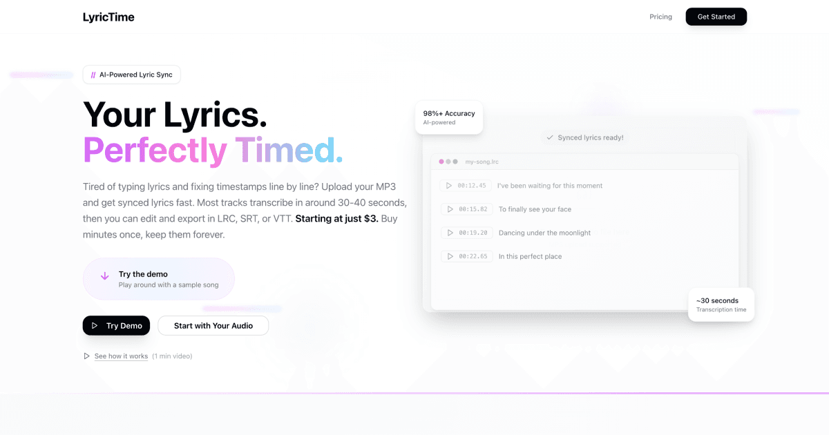 Screenshot 1 of LyricTime