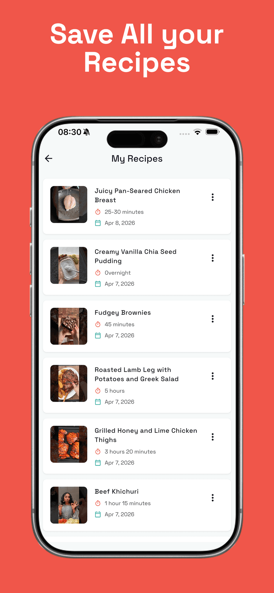 Screenshot 1 of Video to Recipe