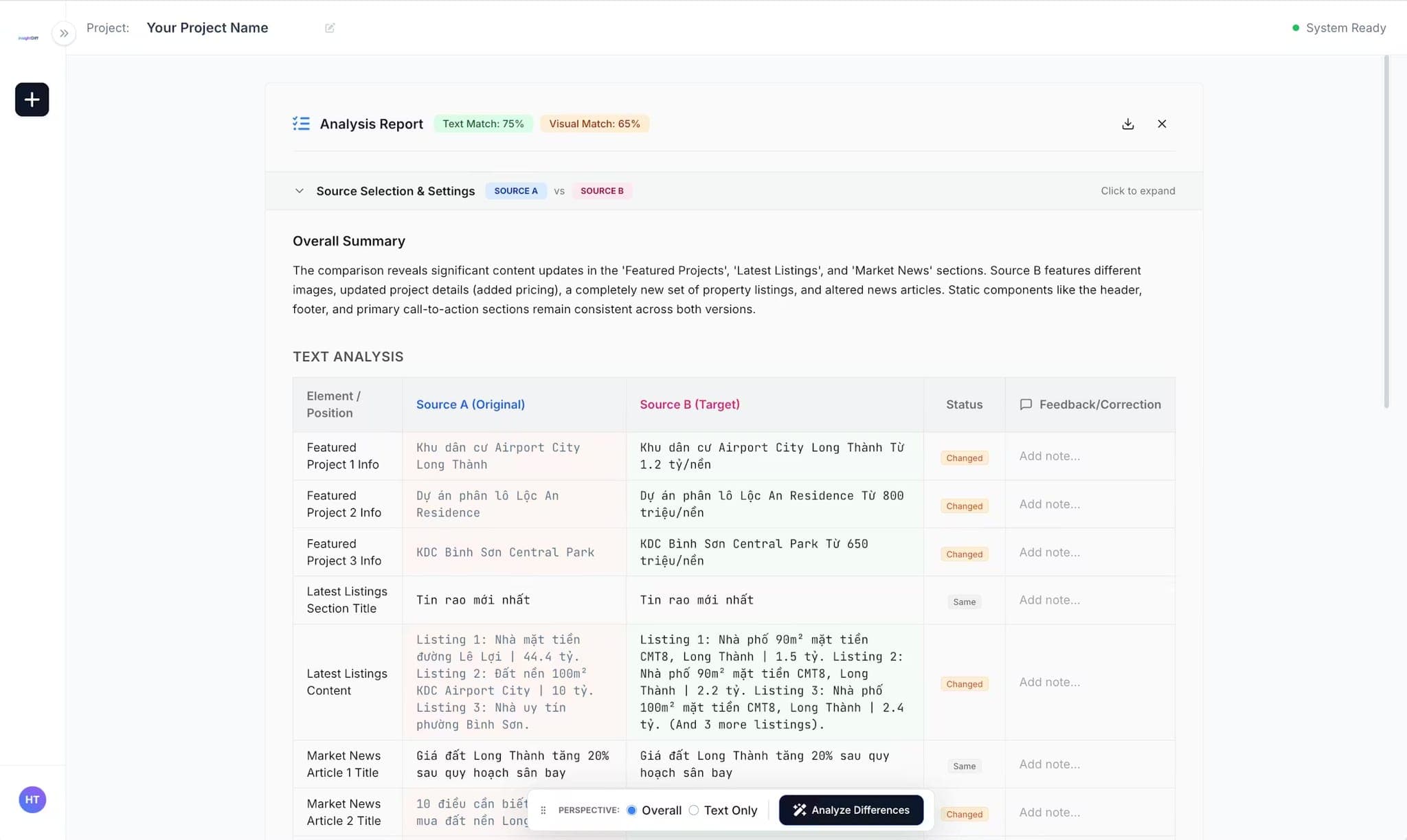 Screenshot 3 of insightDiff