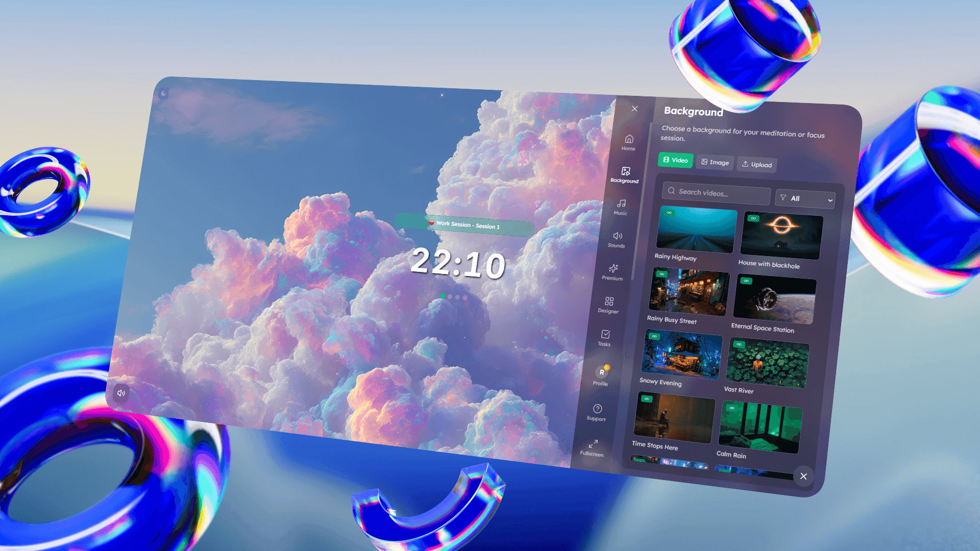 Screenshot 1 of SootheScreen: Relaxing Ambient Sounds