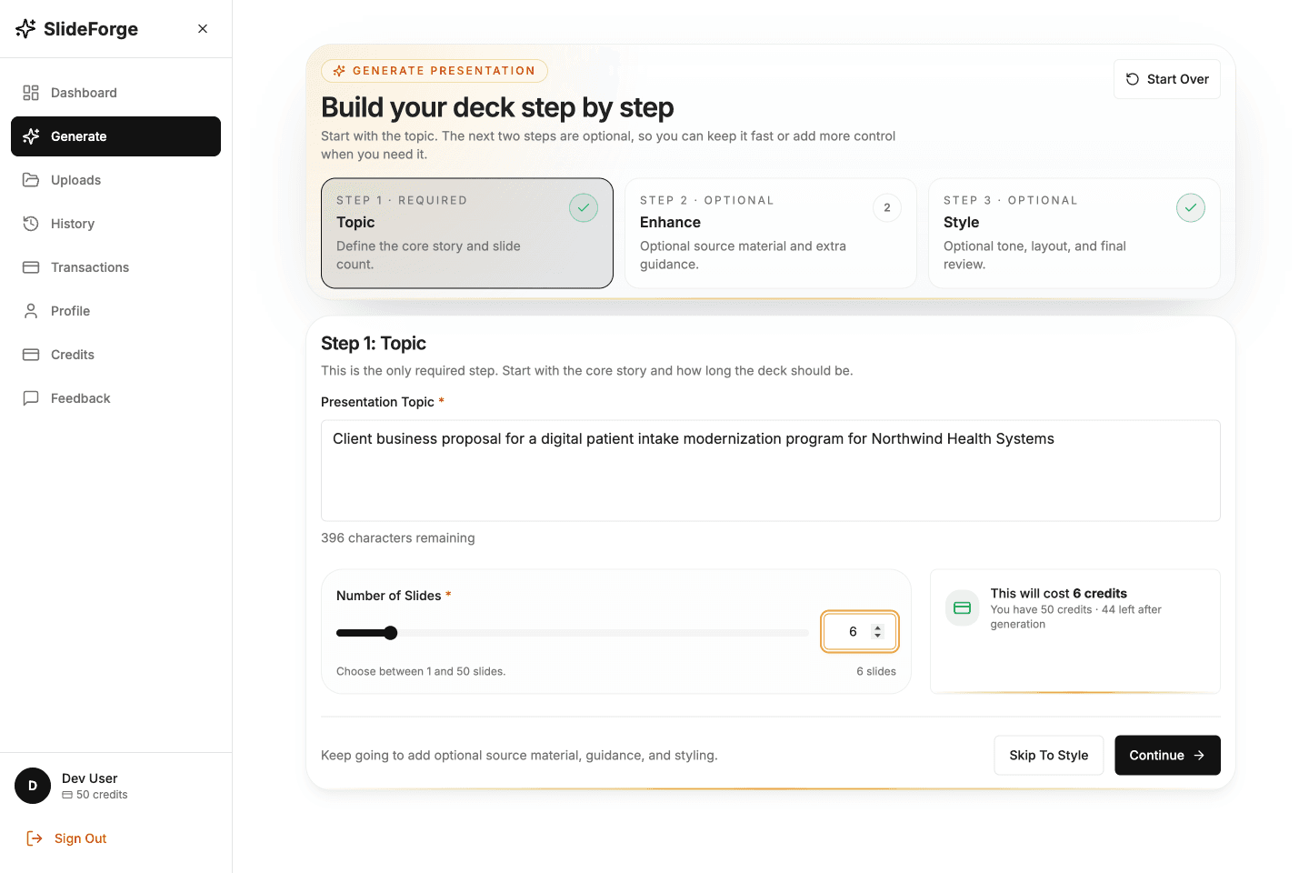 Screenshot 4 of SlideForge