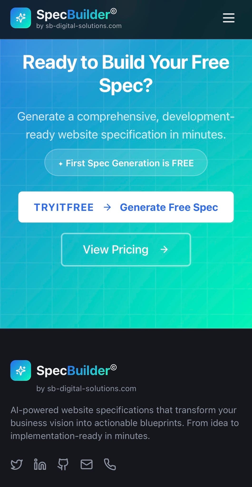 Screenshot 9 of SpecBuilder AI