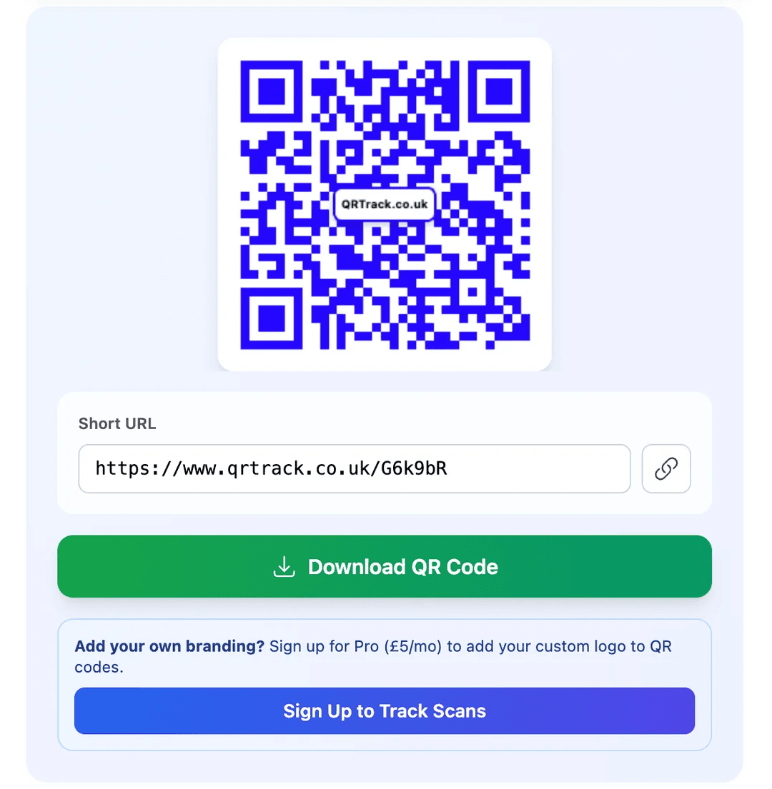 Screenshot 1 of QRTrack - QR Code With Analysis