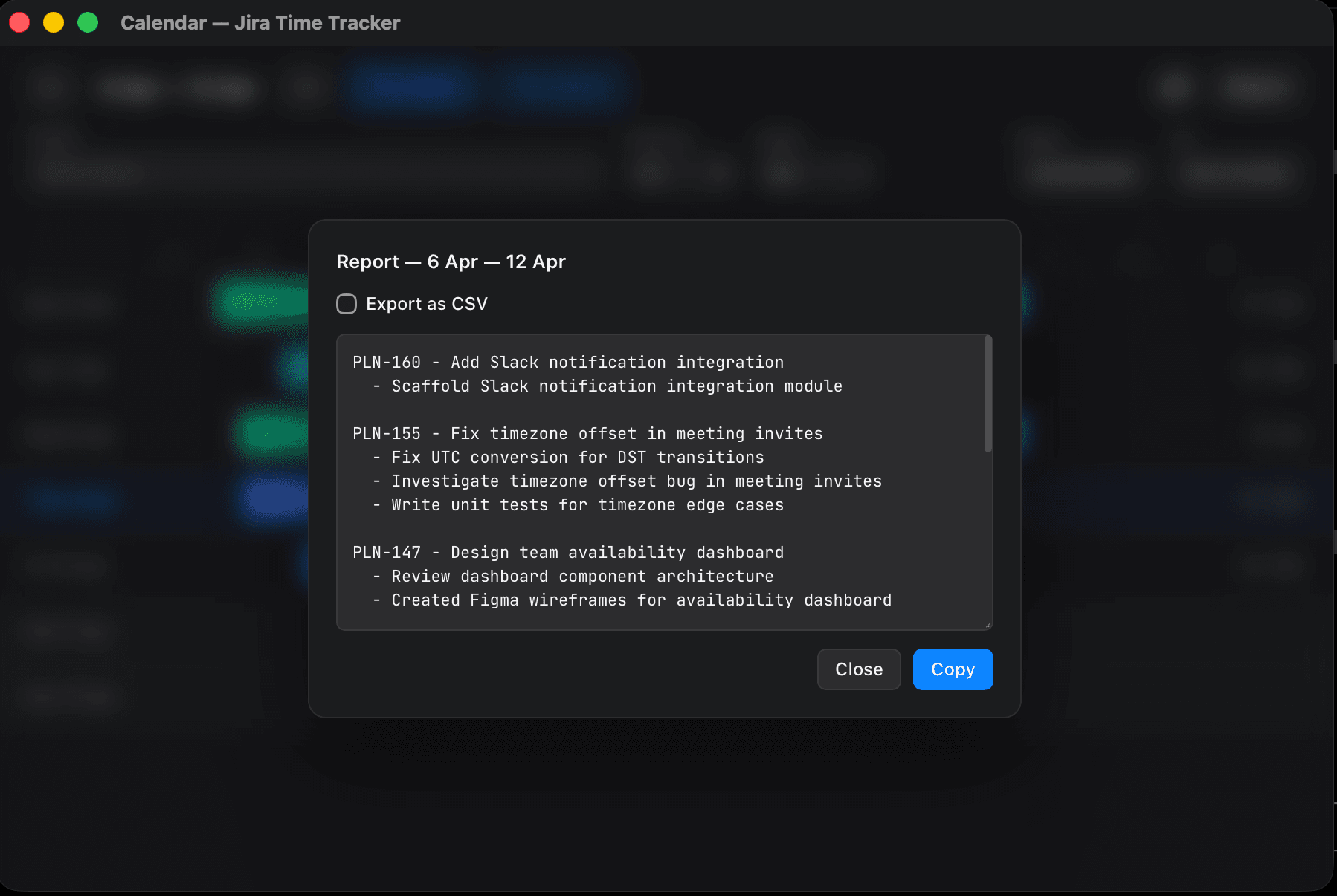 Screenshot 6 of Planim Time for Jira