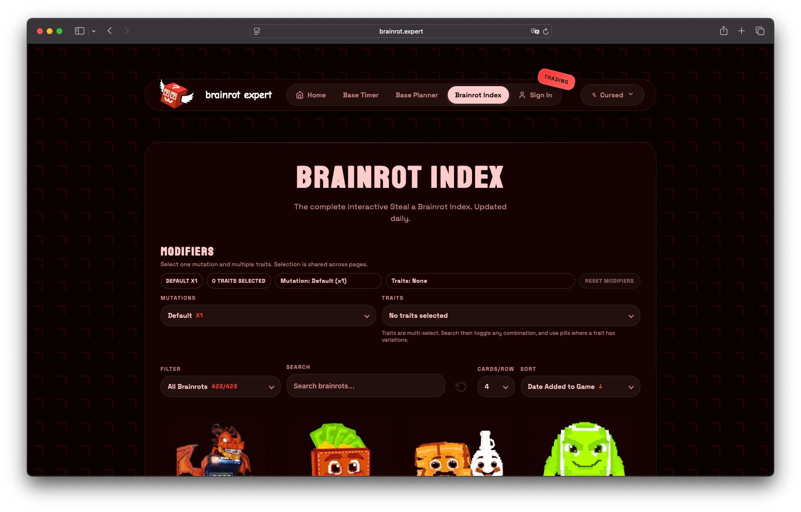 Screenshot 2 of brainrot.expert