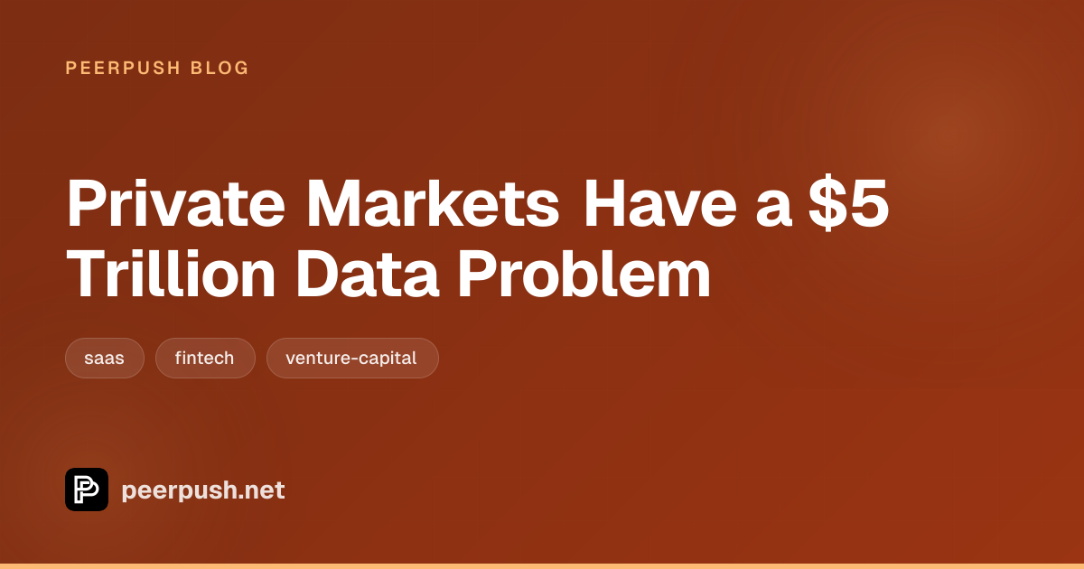 Cover image for Private Markets Have a $5 Trillion Data Problem