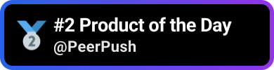 PeerPush badge for AI Security Guard