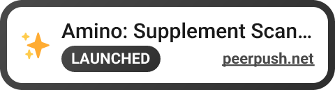 Amino: Supplement Scanner