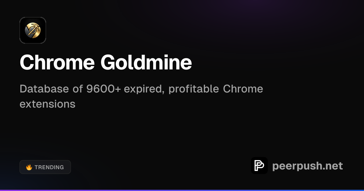 Chrome Goldmine