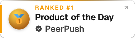 PeerPush badge for FluoTest