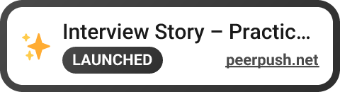 Interview Story – Practice Job Interview