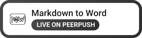 Markdown to Word