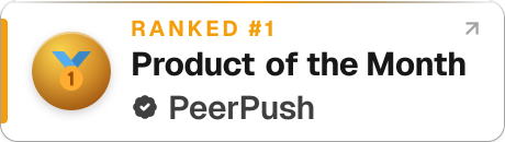 PeerPush badge for MoreThanDigital Insights