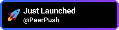 PeerPush badge for Nano Banana AI