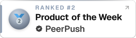 PeerPush badge for PDFyogi: Privacy First PDF Tools